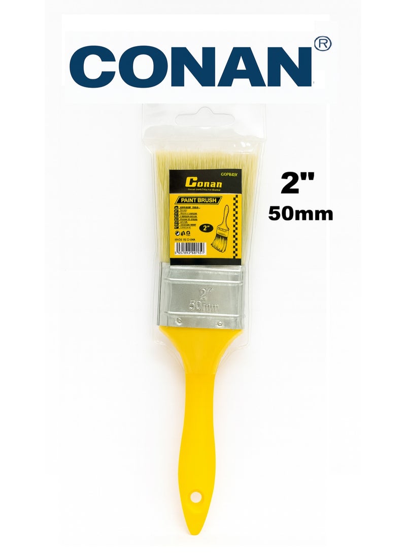 Conan 6-Piece Paint Brush Set by Conan — 1″, 1.5″, 2″, 2.5″, 3″ & 4″ (25–38–50–63–75–100 mm) | High-density synthetic bristles, anti-rust ferrule & comfort grips | Models: COP0501, COP0515, COP0502, COP0525, COP0503, COP0504 - Image 5
