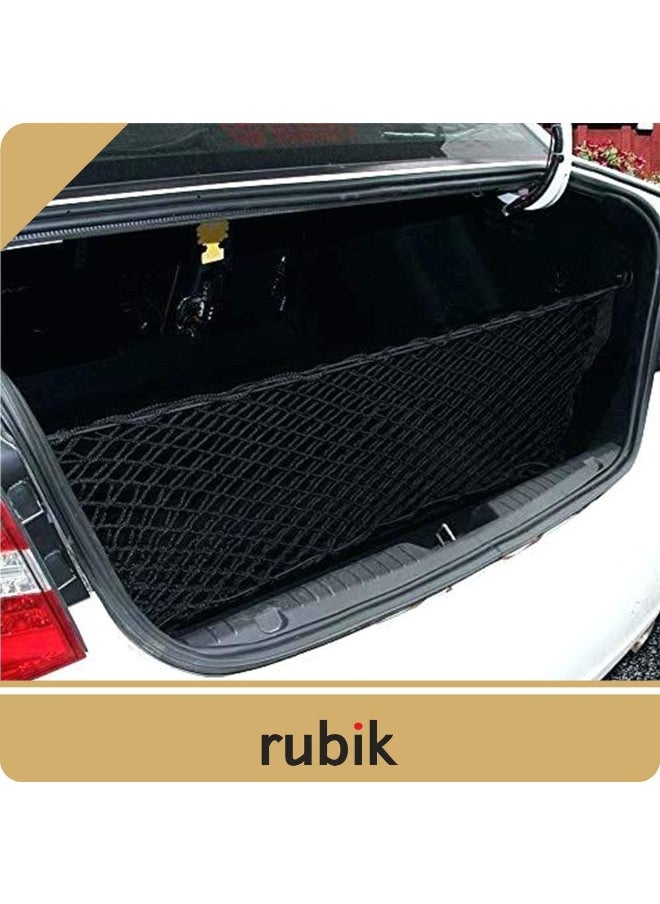 Rubik Rubik Car SUV Trunk Cargo Net Storage Organizer Wall (110x50cm) Fit For Nissan Patrol Armada Pathfinder Kicks Juke Murano Rogue Xterra  - Image 5