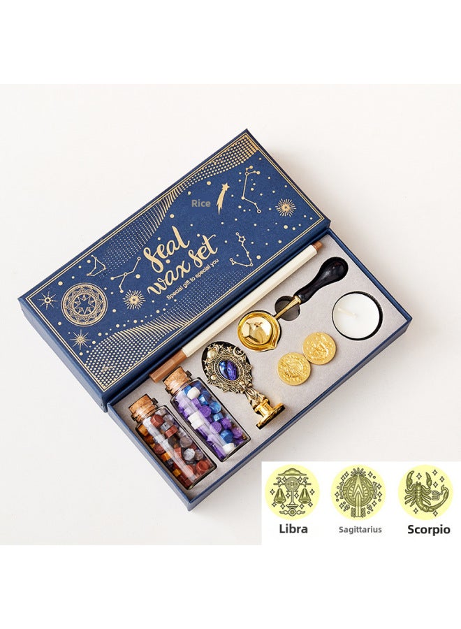 BLOT Fire Paint Seal Full Set Of Source Manufacturers Envelope Sealing Wax Creative Star Fire Paint Wax Grain Set - Image 1