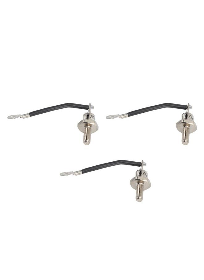NIBEMINENT 3PCS 25A ZX25 12 Diesel Generator Diode Small Portable Rectifier Diode Replacement Accessories Parts Negative Black Line  - Image 2