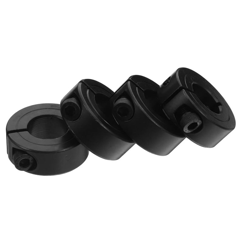 4pcs Single Split Steel Shaft Clamping Collar Clamp-on Shaft Collar 16x34x13mm Industrial Fixation for Mechanical Repair and Power Transmission - Image 1