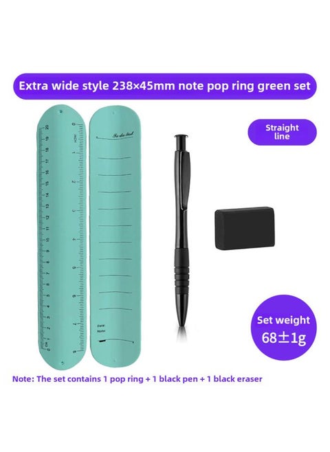 To Do List Notebook Bracelet Writing Clap Wristband Erasable Notepad Memo Silicone Snap Ring