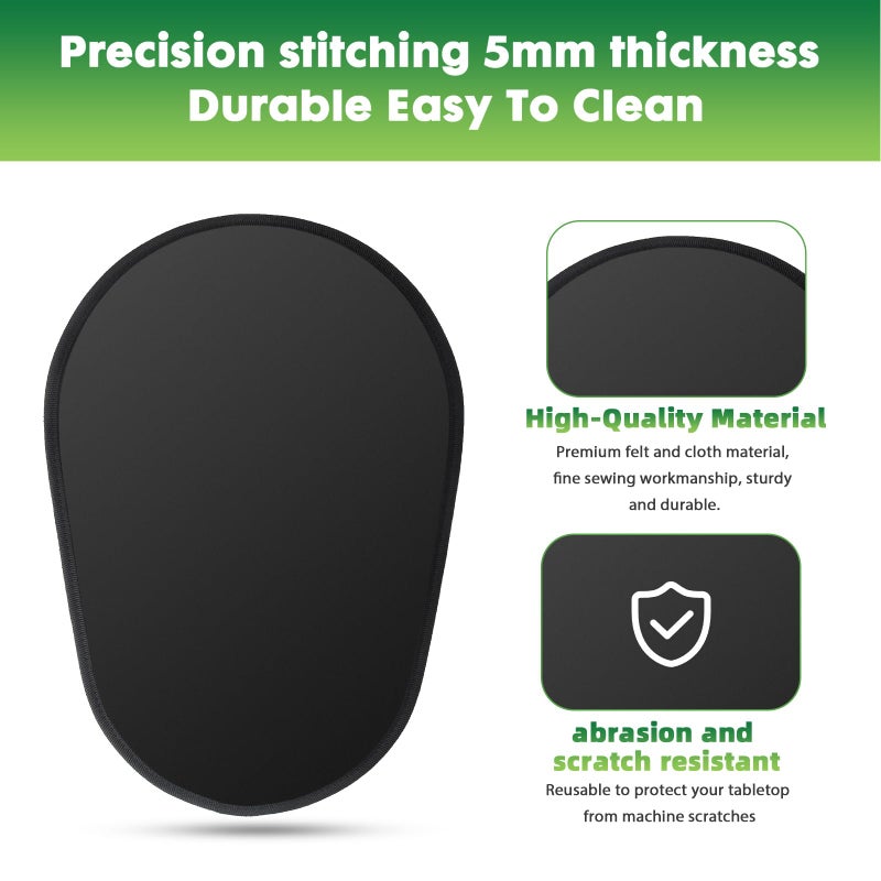 JAYOBGO Mixer Sliding Mat for Kitchen Aid - Kitchen Counter Appliance Slider Mat Mixer Attachment for Kitchenaid 5-8 Qt Bowl Lift Stand Mixer, Mover Slider Pad Mixer Countertop Accessories Black - Image 4