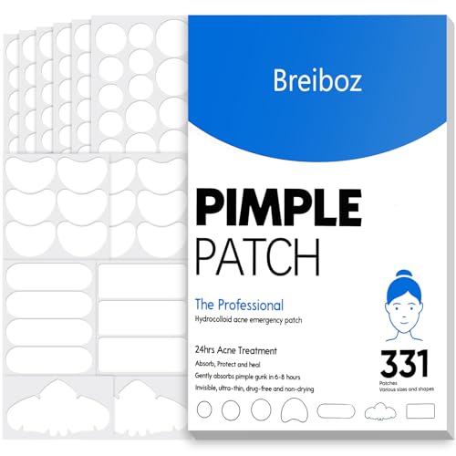 Large Pimple Patches for Face 331 Patches7 Size306 Round  25 XL Acne PatchesZit Patches Skincare Hydrocolloid Bandages Big Spot Covers with Tea Tree Salicylic Acid  Cica OilBigpack Larger Size