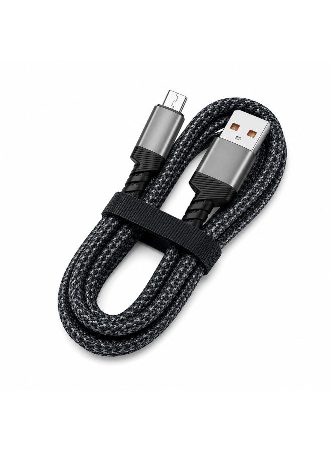 كابل شحن سريع ونقل بيانات مضفر بقوة 60 واط (USB إلى Micro USB) – طراز TP-2007