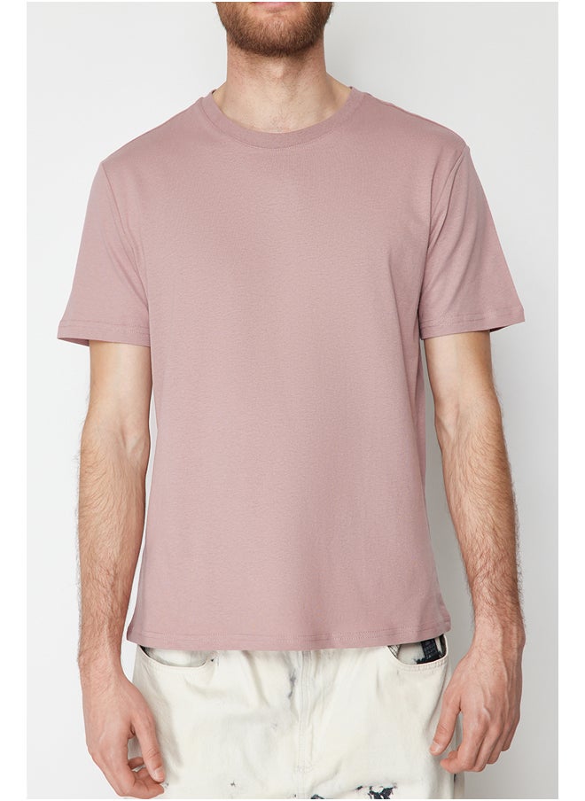 Pale Pink Slim/Narrow Fit 100% Cotton Basic T-Shirt TMNSS19BO0001 - pzsku/Z4EFDFA37BDB6E40DBC03Z/45/_/1730941481/14f46ed6-551b-4578-87a8-7cbefb33bf0e