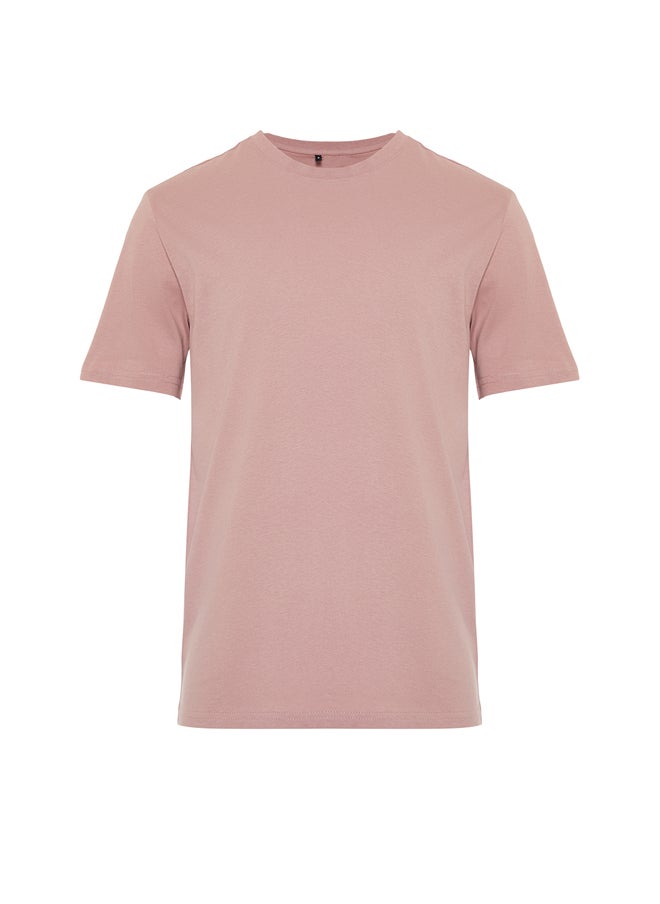 Pale Pink Slim/Narrow Fit 100% Cotton Basic T-Shirt TMNSS19BO0001 - pzsku/Z4EFDFA37BDB6E40DBC03Z/45/_/1730941489/8feeb371-0ae8-4bfb-a62e-8ef409c4ff99