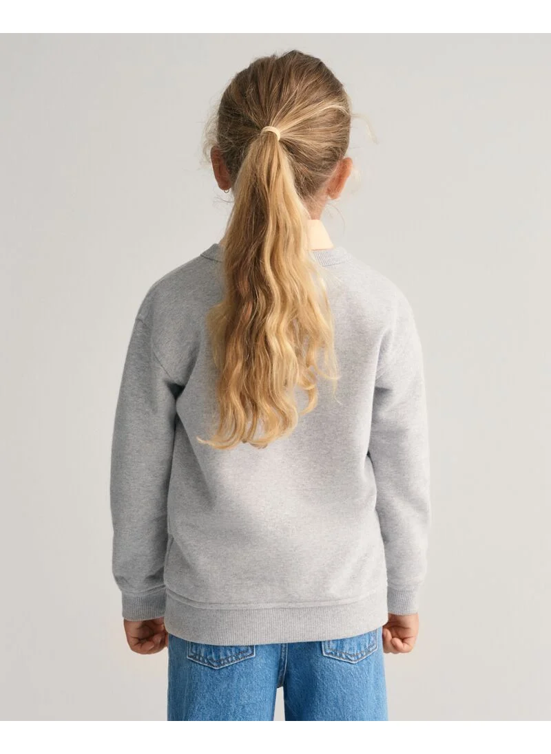 غانت Gant Kids Graphic Crew Neck Sweatshirt