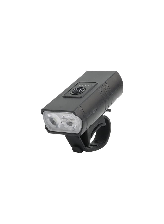 Loquat Double-lamp Outdoor Riding Sports Car Lamp Floodlight Spotlight Portable USB Rechargeable Bicycle Lamp-Color:Double Light Bicycle Light 【light + Color Box + Data Cable】 - Image 5