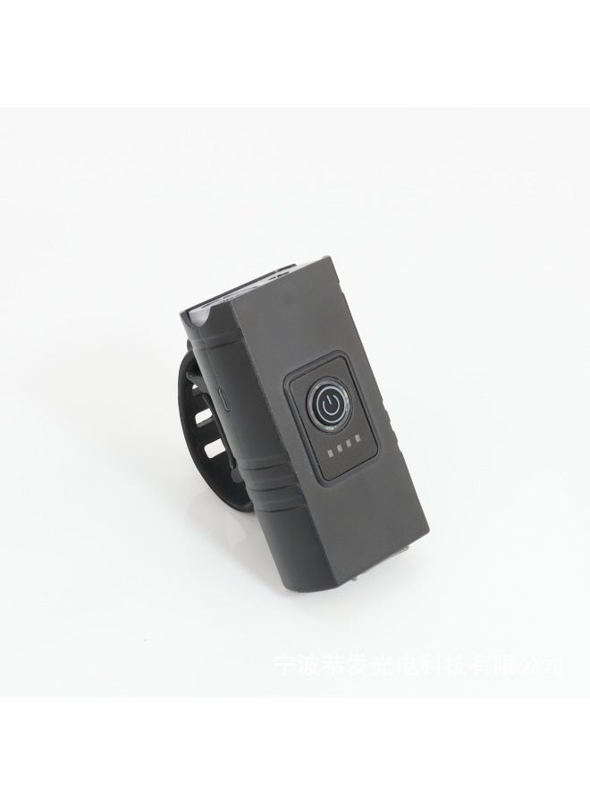 Loquat Double-lamp Outdoor Riding Sports Car Lamp Floodlight Spotlight Portable USB Rechargeable Bicycle Lamp-Color:Double Light Bicycle Light 【light + Color Box + Data Cable】 - Image 4