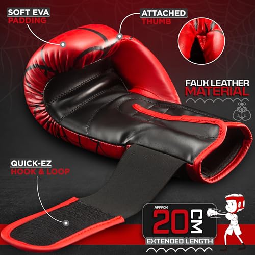WYOX Kids Boxing Gloves 4oz 6oz 8oz – Youth Punching Gloves for Boys & Girls Ages 3–15 – Sparring Gloves for Punching Bag, Kickboxing, Muay Thai, MMA – Boxing Gloves for Kids Training Set - Image 2