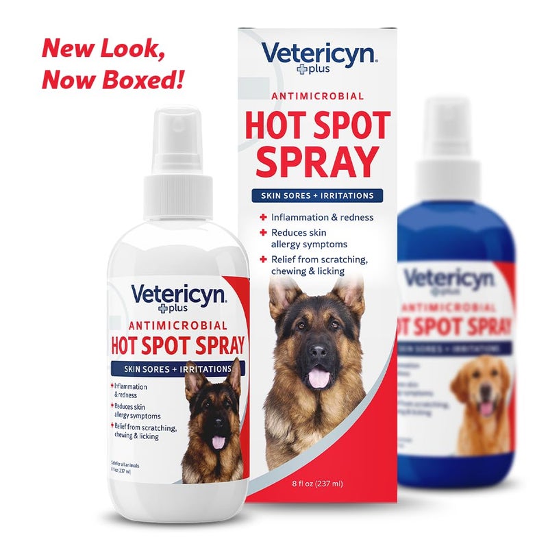 Vetericyn Plus Hot Spot Spray for Dogs Skin Sores and Irritations | Itch Relief for Dogs and Prevents Chewing and Licking at Skin, Safe for All Animals. 8 Ounces - Image 2
