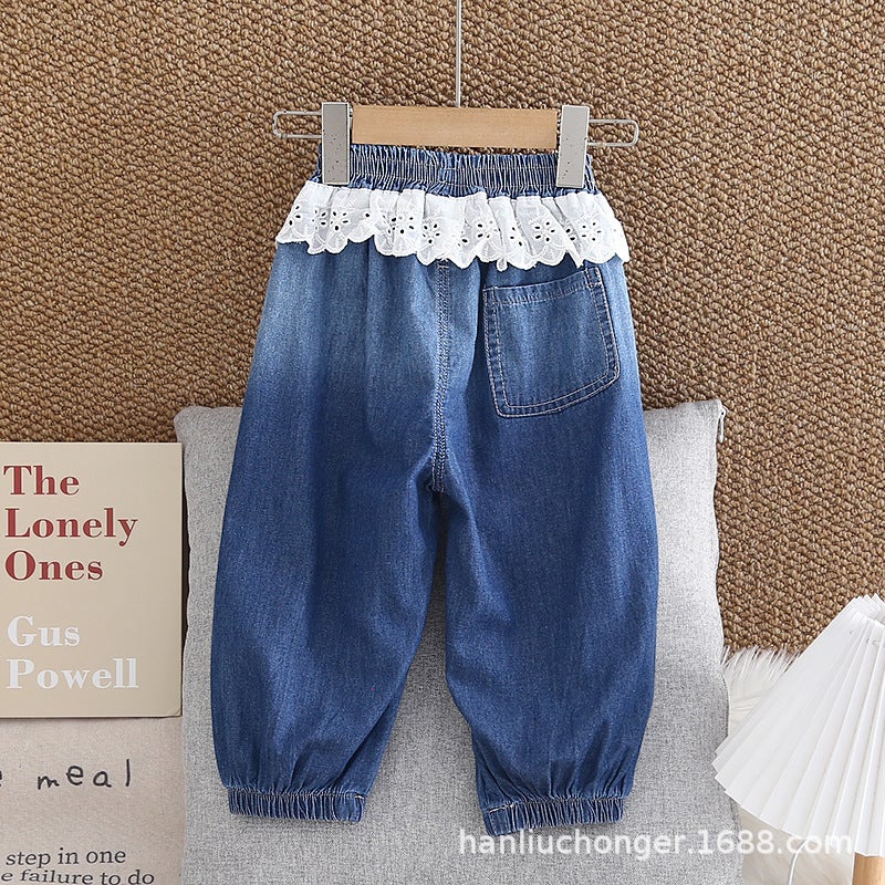 Manufacturer 2026 Children'S Denim Pants Kids' Trousers Children'S Clothing Girls' Pants Dropshipping For Young Children - Image 3