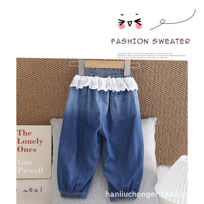 Manufacturer 2026 Children'S Denim Pants Kids' Trousers Children'S Clothing Girls' Pants Dropshipping For Young Children - Image 4