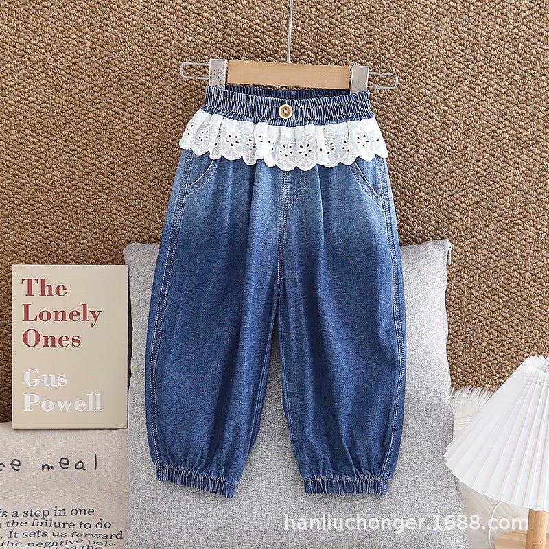 Manufacturer 2026 Children'S Denim Pants Kids' Trousers Children'S Clothing Girls' Pants Dropshipping For Young Children - Image 1