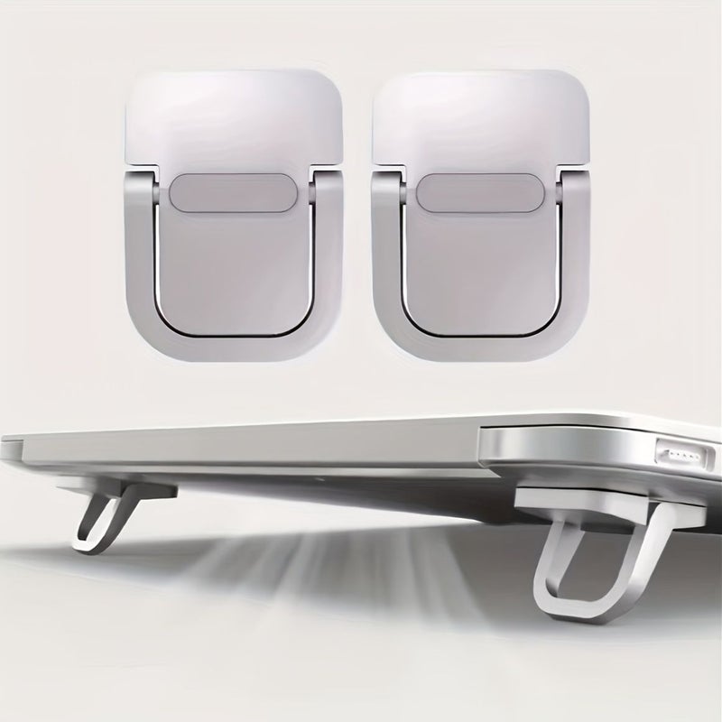 Black Portable Laptop Stand Foldable Ergonomic Desktop Support for 10 to 18 Inch Laptops - Image 2