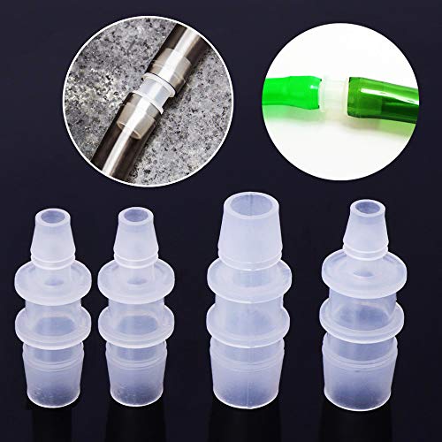 JoyTube Plastic Hose Barb Reducer Pipe Fittings, 1/2" to 3/8" Hose ID Connectors Joint Splicer Mender Adapter Union Boat Water Air Aquarium O2 Fuel (Pack of 3) - Image 3