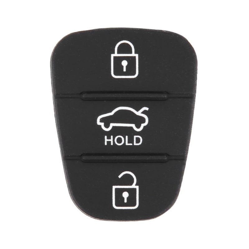 3-Button Rubber Remote Key Pad - High-Quality Durable Perfect Fit Replacement Remote Key Shell for Hyundai Kia Car Key Repair - Image 5