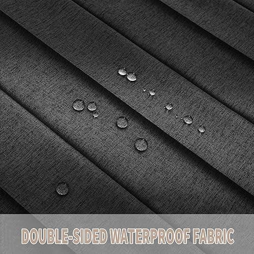 Vatge Closet Door Curtain Room Divider Drapes, Pleated Folding Style Curtains for Doorways Curtain for Bedroom Without Door,1 Panel with Tieback, W39 x L78, Black - Image 4