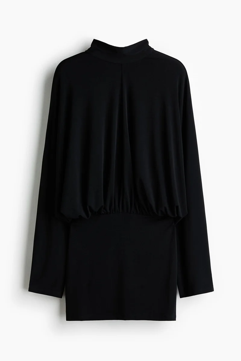 H&M  Batwing-sleeved tie-detail dress for Women | Best Price UAE