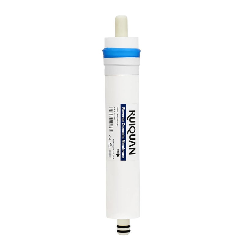 RUIQUAN RO Membrane 100 GPD - High TDS Water Purifier Membrane (Up to 2500 TDS) – Best Replacement Cartridge for All RO Systems – Pure, Clean Water for Your Family! (White)  - Image 1