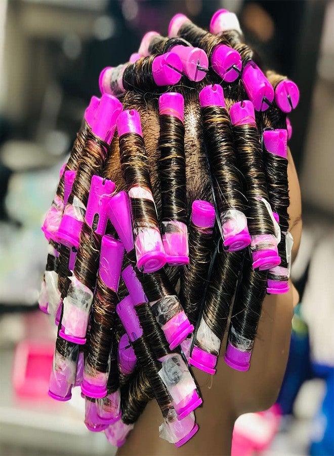 RJMBMUP Perm Rods for Natural Hair, 60 pcs Medium Size Hair Rollers for Long Short Hair Styling Tool Hair Curlers - Image 4
