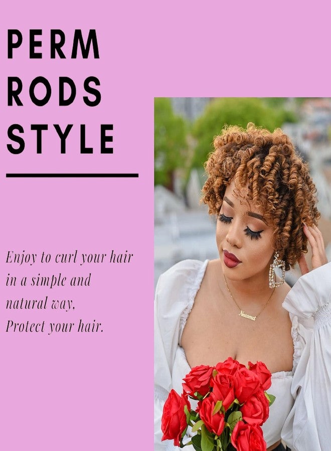 RJMBMUP Perm Rods for Natural Hair, 60 pcs Medium Size Hair Rollers for Long Short Hair Styling Tool Hair Curlers - Image 5