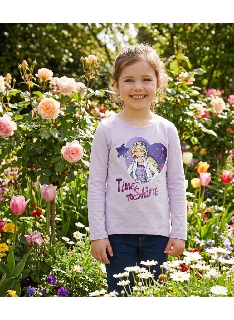 باربي تي شيرت باربي للبنات بأكمام طويلة من Kids TV - Image 2