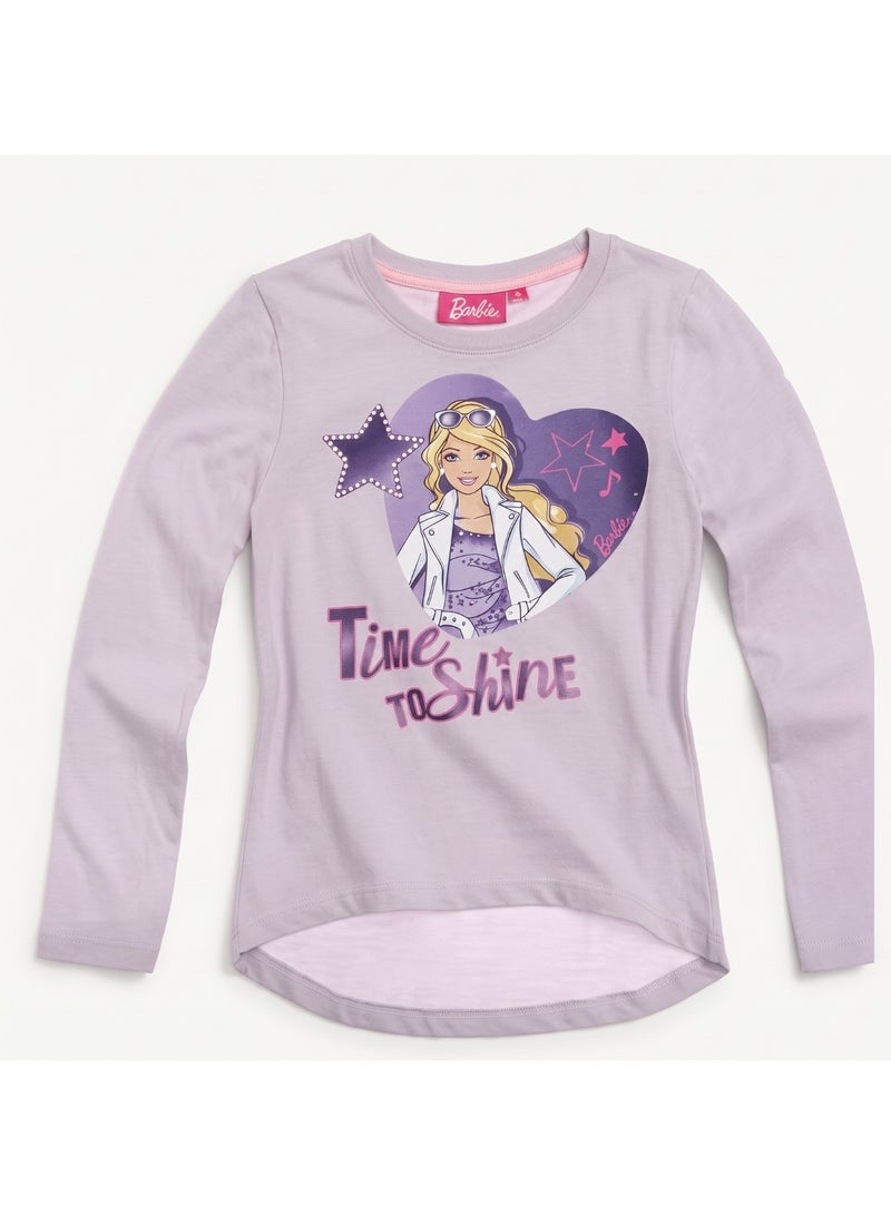 Barbie girls long sleeve t-shirt  by Kids TV100%cotton - Image 1