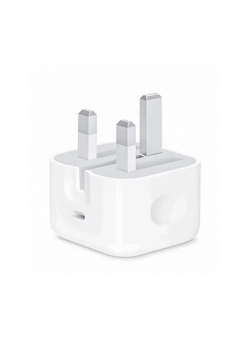 Filly 20W Type C PD Fast Charger with 1m Type C Lightning Cable Wall Power Compatible with iPhone 12 Pro Max/SE 2020/11/XR/XS/X/8/7,iPad Air 4/Pro 2020,Samsung Galaxy S21 Ultra/S21 White  - Image 3