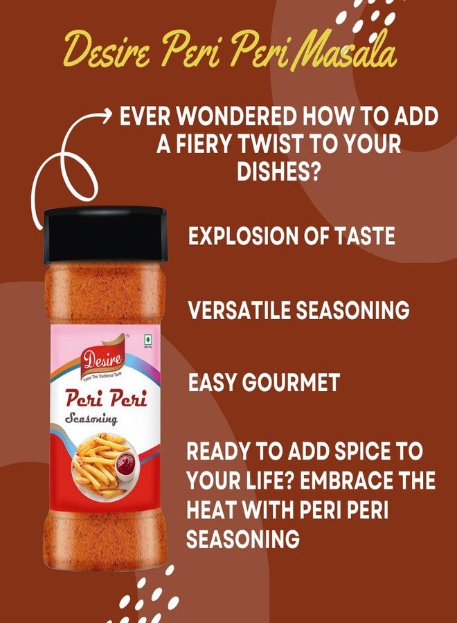 Desire Peri Peri Masala 200 Gram In Jar |Spices Mix For Multi Purpose Seasoning. - Image 4