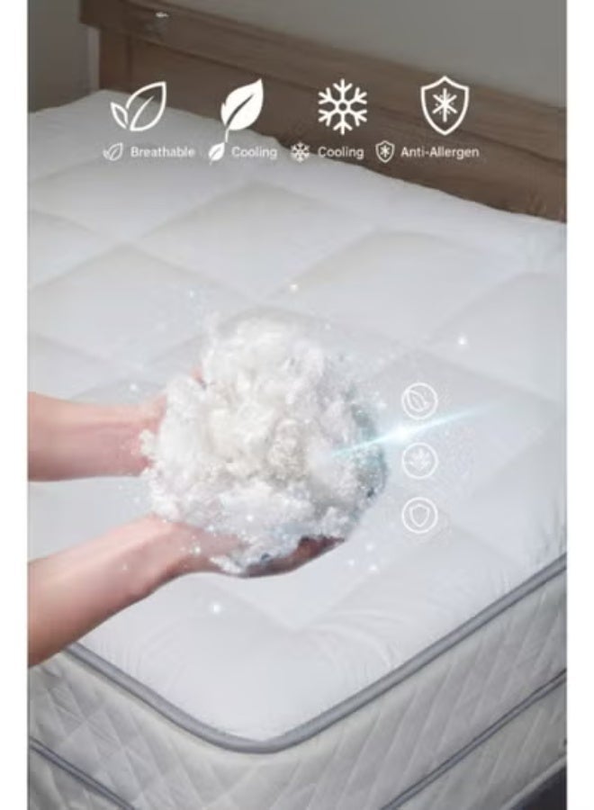 SleepLand Hotel Bed Sheet Silky Touch Double 150x200 Height 14cm - Image 5