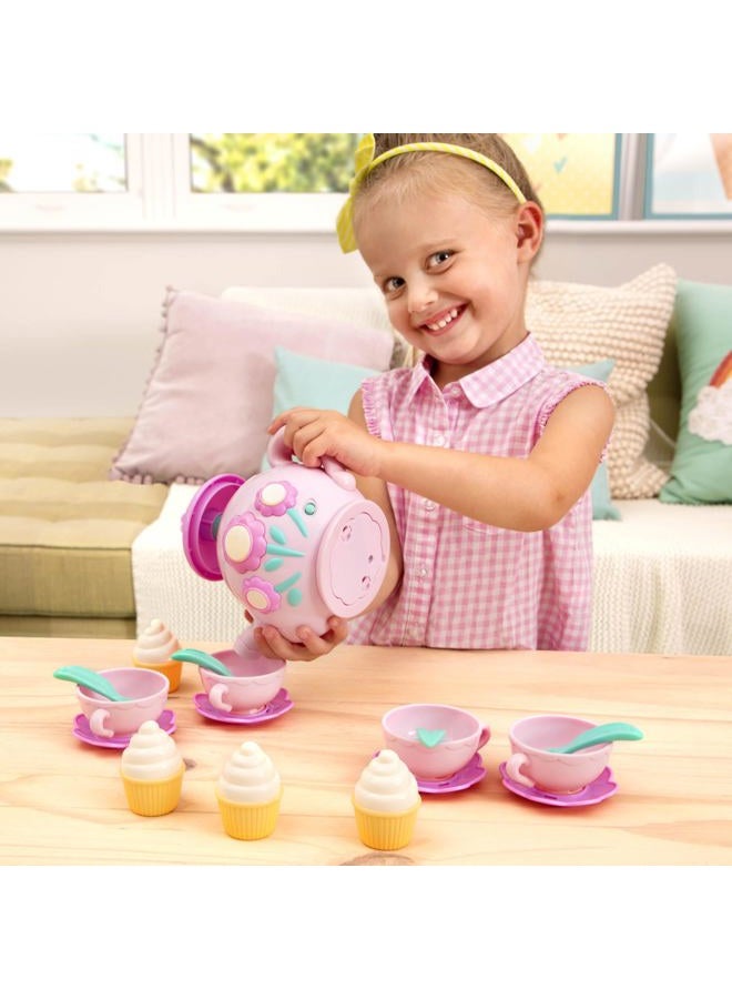BATTAT – Singing Teapot – Toy Food – Pretend Play – Kitchen Set – Ages 3 Years Old & Up – Ladida Musical Tea Party - Image 2