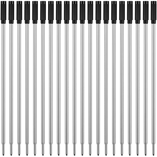 Unibene Cross Compatible Ballpoint Pen Refills 20 Pack, 1.0mm Medium Point-Black, Smooth Writing Replaceable German Ink Refill - Image 1