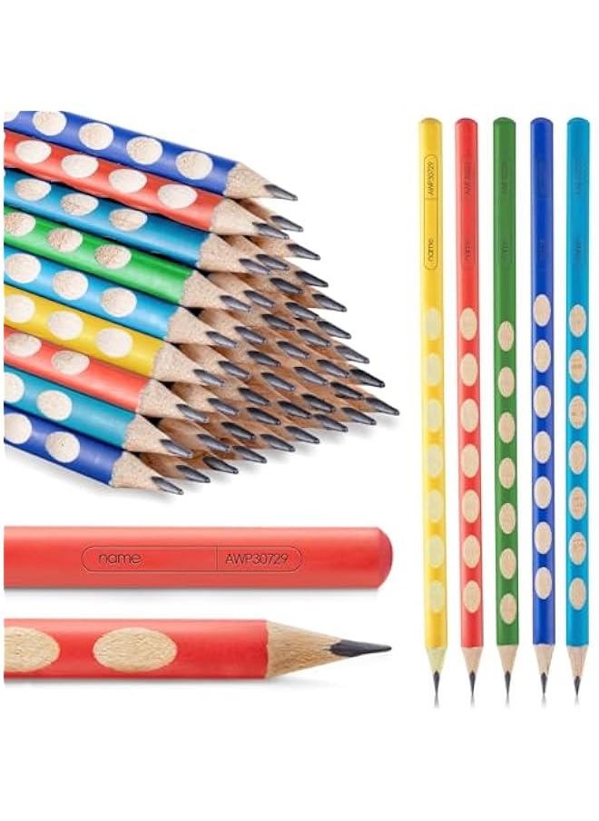 Arabest - 30 Triangular 2B Pencils with Grip Correction, Colorful Barrels, Pre-Sharpened for Writing, Drawing, Sketching - Image 1