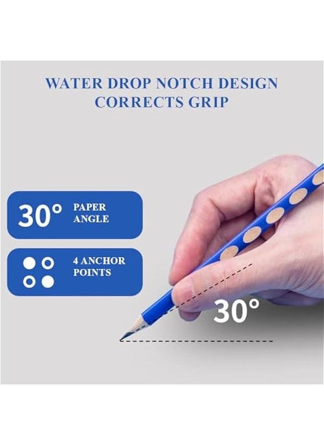 Arabest - 30 Triangular 2B Pencils with Grip Correction, Colorful Barrels, Pre-Sharpened for Writing, Drawing, Sketching - Image 1