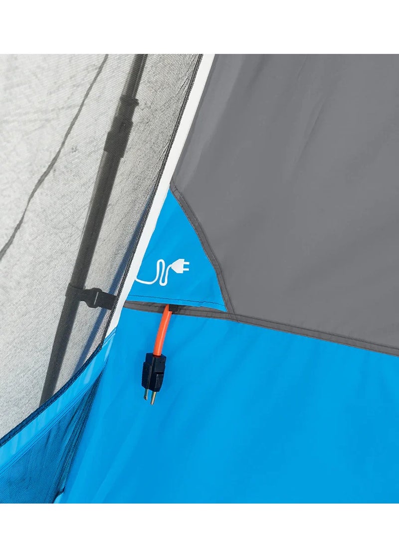 معدات كور خيمة فورية مضاءة تتسع لـ 10 أشخاص مع غرفة حاجز مقاس 14 × 10 بوصة - Image 5