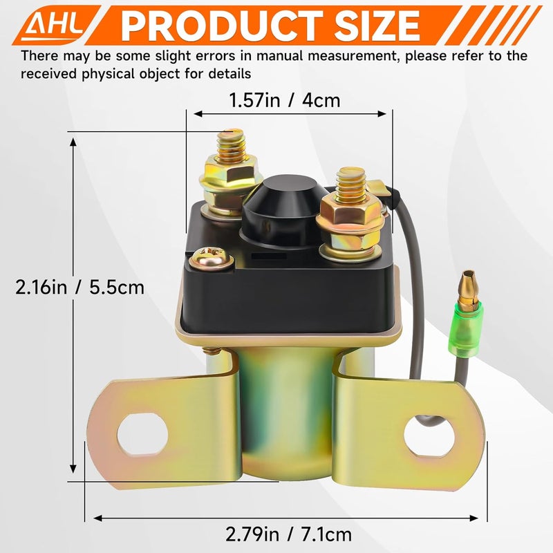 AHL Starter Solenoid Relay for Polaris Sportsman 500 1996-2002 Sportsman 600 2002-2003 Xpress 300 400 1996-1999 Trail BOSS 330 2003-2012 Trail Blazer 250 1990-2003 Scrambler 500 1997-2002 ATV - Image 3