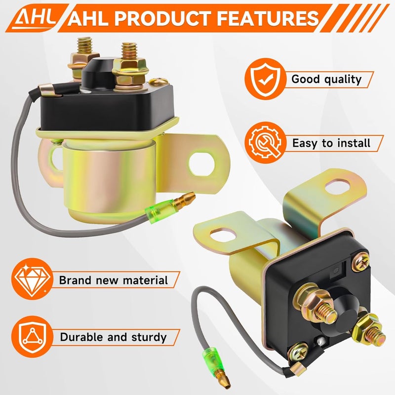AHL Starter Solenoid Relay for Polaris Sportsman 500 1996-2002 Sportsman 600 2002-2003 Xpress 300 400 1996-1999 Trail BOSS 330 2003-2012 Trail Blazer 250 1990-2003 Scrambler 500 1997-2002 ATV - Image 2