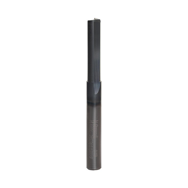 Freud Double Flute Straight Bit with Tico Hi-Density Carbide for Maximum Performance - 2 Cutters, 24000 RPM, 1" Height, 1/4" Diameter, 2-1/2" Length, 1/4" Shank - 04-108 - Image 1