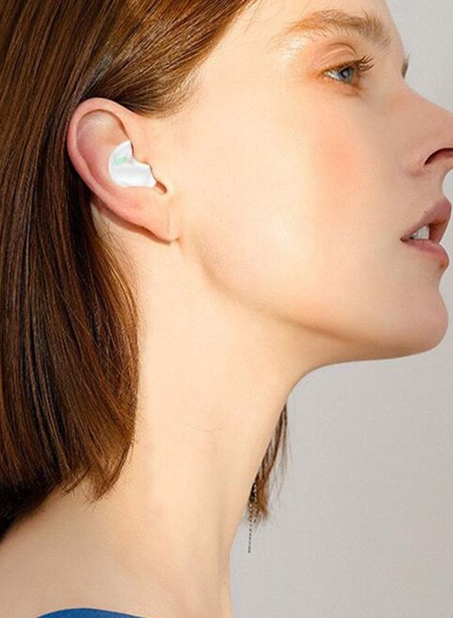 DUNISO Wireless Bluetooth 5.3 Headphones Built-in Mic IPX4 Waterproof Headsets with Charging Case for ON-Ear White - Image 3