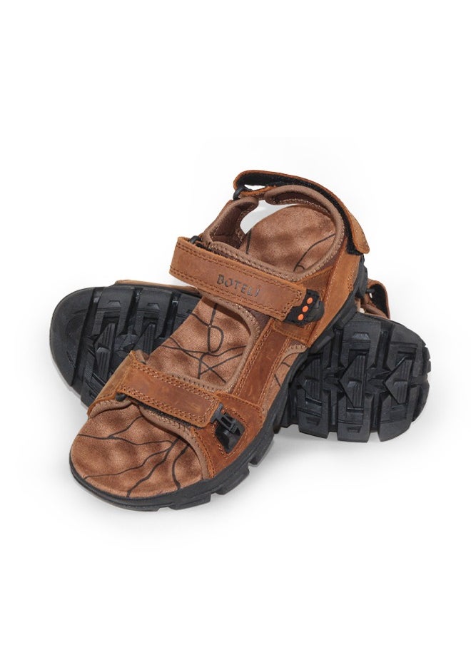 BOTELI Summer Sandals Thick Bottom Open Toe Fashion Soft Bottom Outdoor Men's large Size 40-45 Men's Beach Shoes  - Image 1