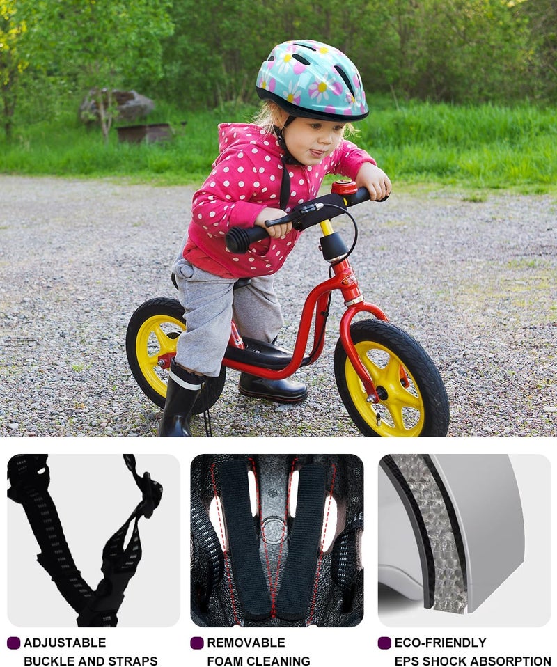 BeBeFun Girl Helmet for Bike,Kids Bike Pink Helmet for Girls Approximately Ages 3-10 Years Adjuastable and Multi-Sport, from Toddler to Kids CPSC Certicated - Image 4