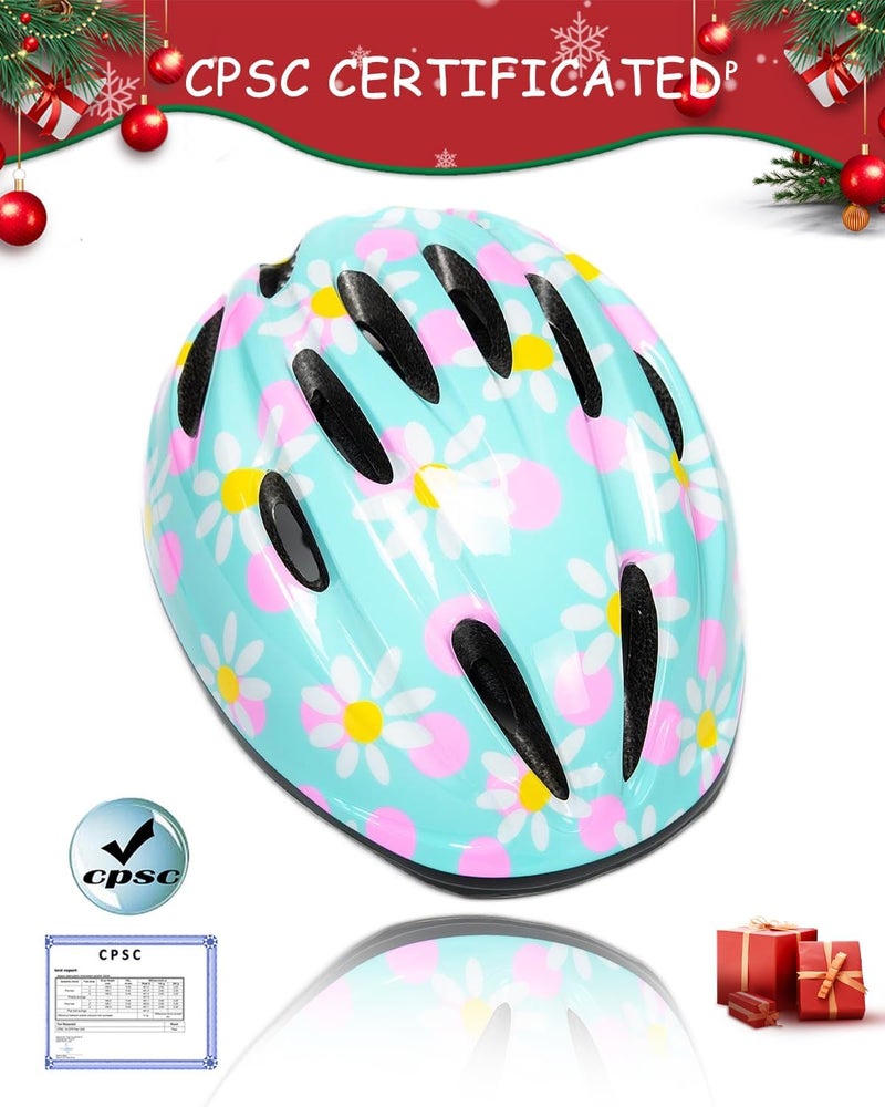 BeBeFun Girl Helmet for Bike,Kids Bike Pink Helmet for Girls Approximately Ages 3-10 Years Adjuastable and Multi-Sport, from Toddler to Kids CPSC Certicated - Image 2