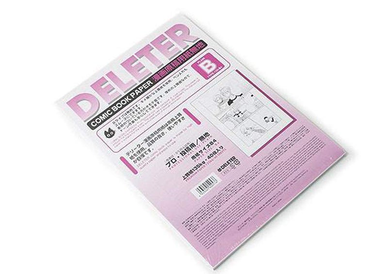 Deleter Comic Manga Paper [Non-Ruled Plain Type B] [135kg] [Size A4 8.27" x 11.69"] 40-Page Pack - Image 3