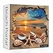 PPuzzling Beach Sunset Puzzles for Adults 1000 Pieces Ocean Starfish Seashell Jigsaw Puzzles Vintage Beach Shells Puzzle as Wall Decor - Image 2