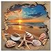PPuzzling Beach Sunset Puzzles for Adults 1000 Pieces Ocean Starfish Seashell Jigsaw Puzzles Vintage Beach Shells Puzzle as Wall Decor - Image 4