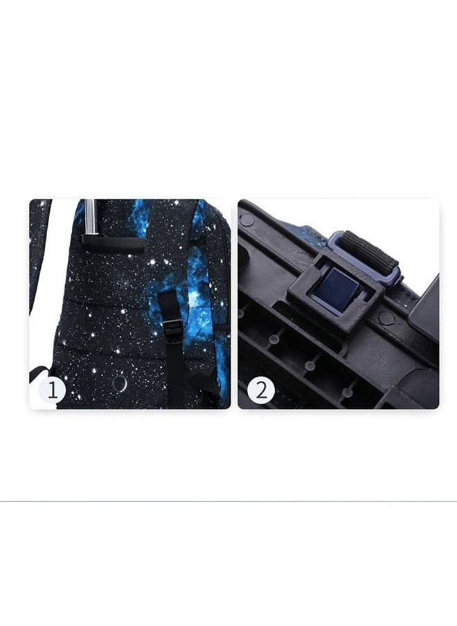 CityRiya-Long - Boys Backpacks Kids' Luggage Wheeled Bags Kids Trolley School Bags Rolling Suitcase Durable Bookbag for Boys Girls Students - Image 1