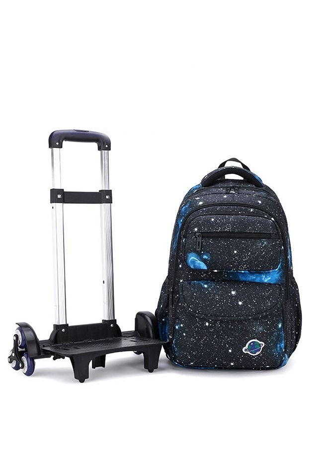 CityRiya-Long - Boys Backpacks Kids' Luggage Wheeled Bags Kids Trolley School Bags Rolling Suitcase Durable Bookbag for Boys Girls Students - Image 1
