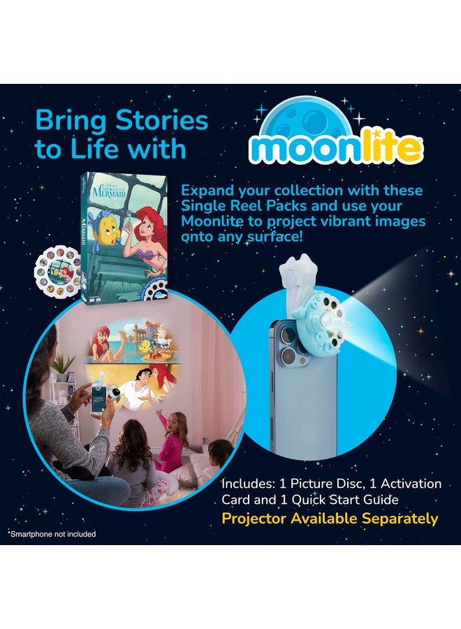 Moonlite Storytime The Little Mermaid Storybook Reel A Magical Way To Read Together Digital Story For Projector Fun Sound Effects Learning Gifts For Kids Ages 1 Year And Up - Image 2